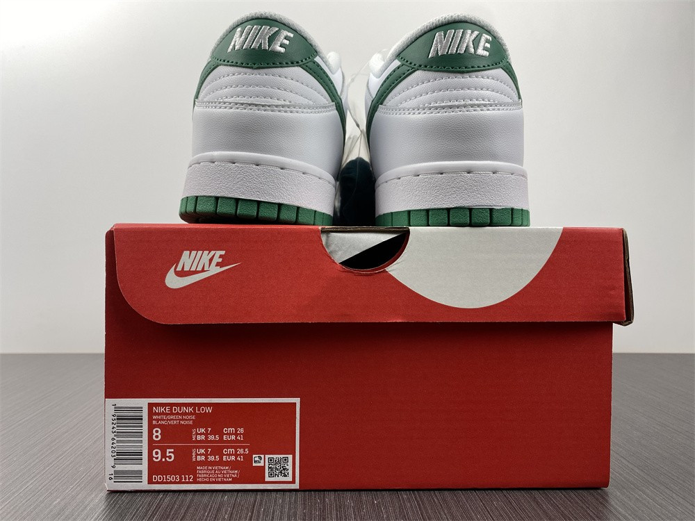 nike dunk low white green noise(w) dd1503-112