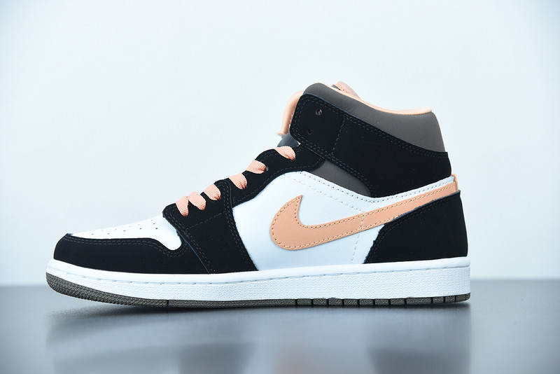air jordan 1 mid peach mocha dh0210-100