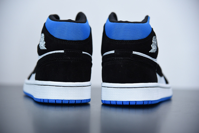 air jordan 1 mid wmns royal black white bq6472-102