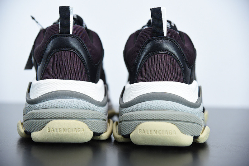 bc triple s trainer black burgundy white 536737 w09oh 1091