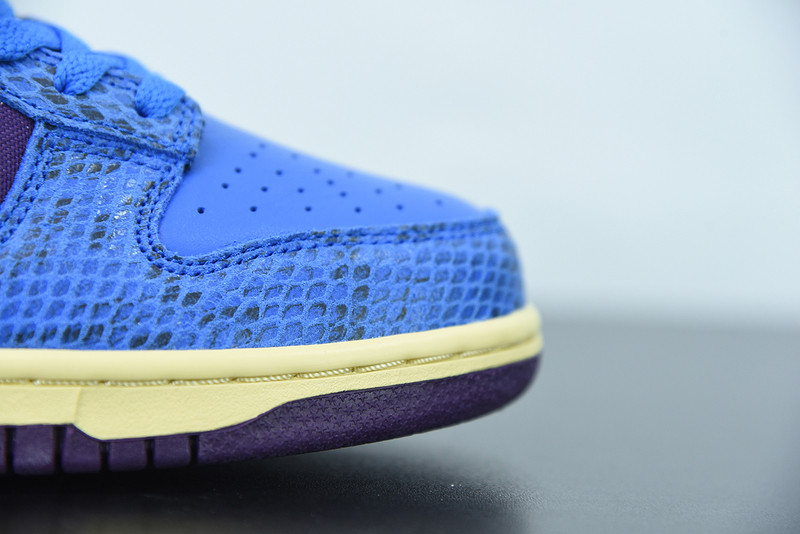 undefeated x nike dunk low ‘royal/purple’ dh6508-400