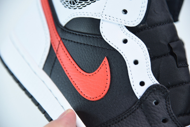 air jordan 1 mid black chile red white 554724-075