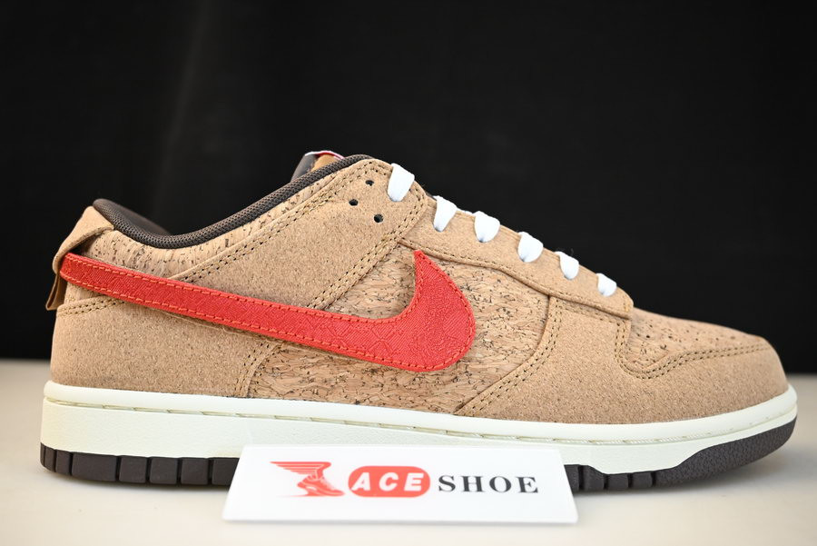 clot x nike dunk low cork fn0317-121