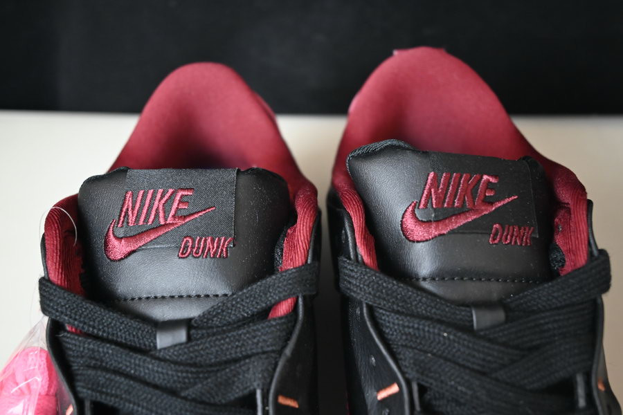 nike dunk low disrupt 2 black dark beetroot dv4024-003