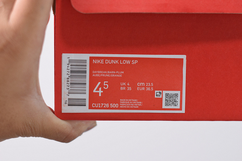 nike dunk low “plum” cu1726-500