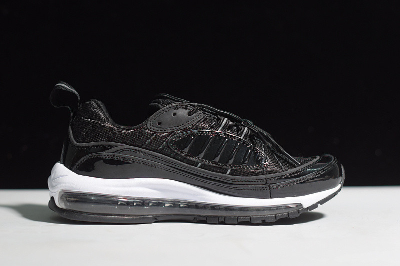 nike air max 98 black/white-reflect silver 640744-010