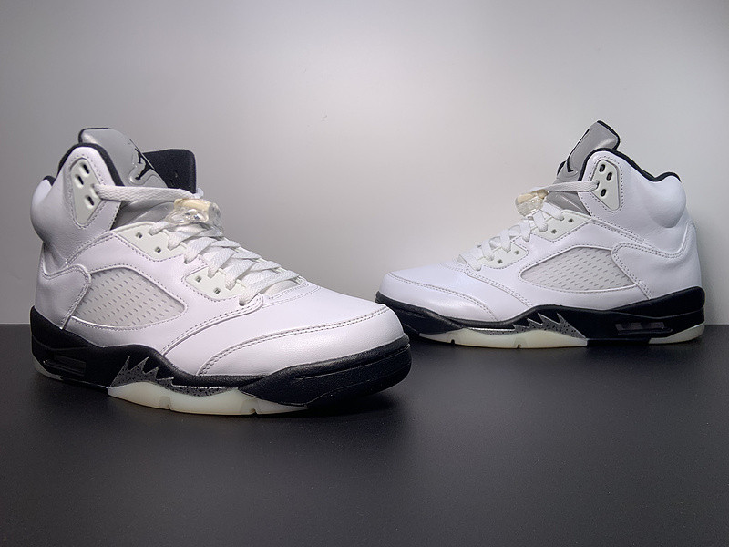 air jordan 5 white black dd0587-110