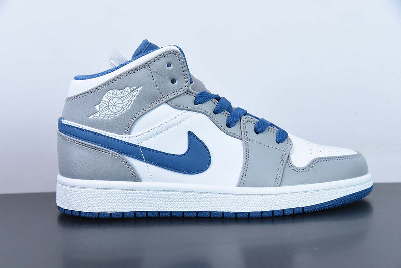 air jordan 1 mid gs ''cement true blue'' dq8423-014