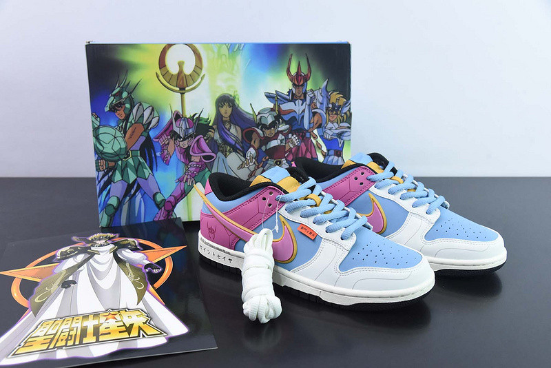 nike sb dunk low pink blue white black zd2356-153