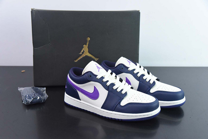 air jordan 1 low womens "purple/sail" dc0774-502