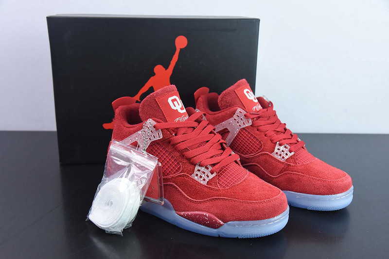 air jordan 4 retro oklahoma sooners pe aj4-904282