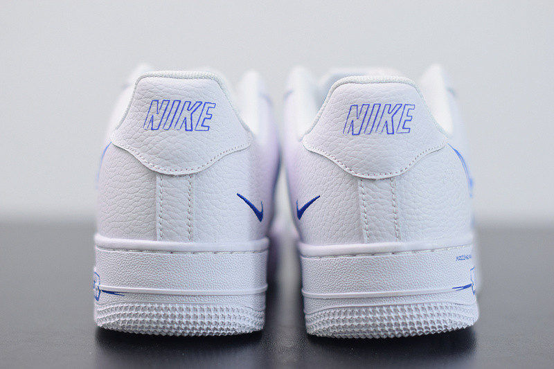 nike air force 1 low “sketch” in white/blue cw7581-100