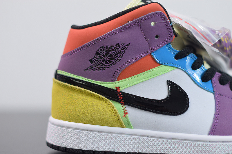 air jordan 1 mid “multicolor” cw1140-100