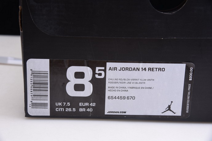 air jordan 14 retro "ferrari" 654459-670