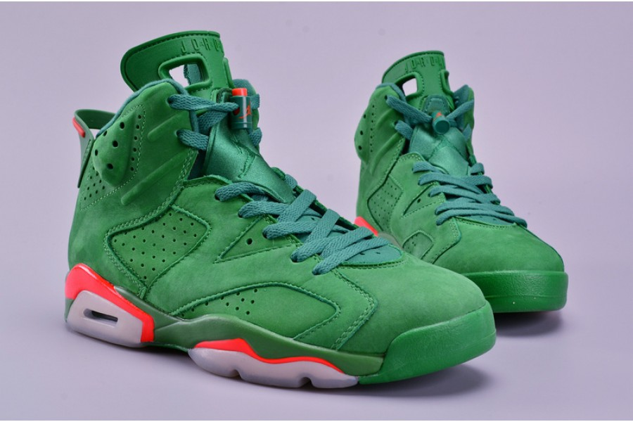 air jordan 6 retro nrg g8rd "gatorade" pine green mens aj5986-335